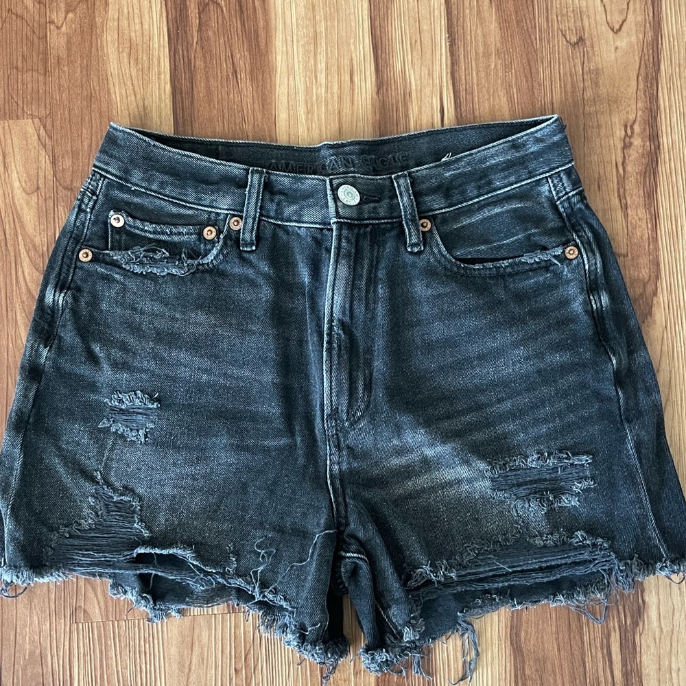 American Eagle Outfitters Black Denim Shorts